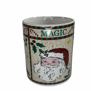 vintage Riviera Van Beers Christmas mug cup Santa Claus Holiday coffee tea